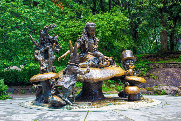 Nestled in the lush embrace of Central Park, the bronze sculpture of Alice in Wonderland invites...